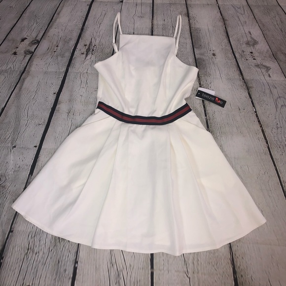 Halter Top Skirt 2 Pocket Fit And Flare Dress - Picture 7 of 9